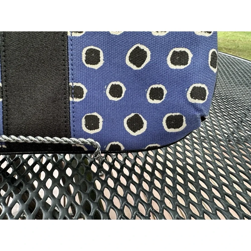 COACH BLUE & BLACK DOT LARGE TOP-ZIPPER Large‎ Wrislet